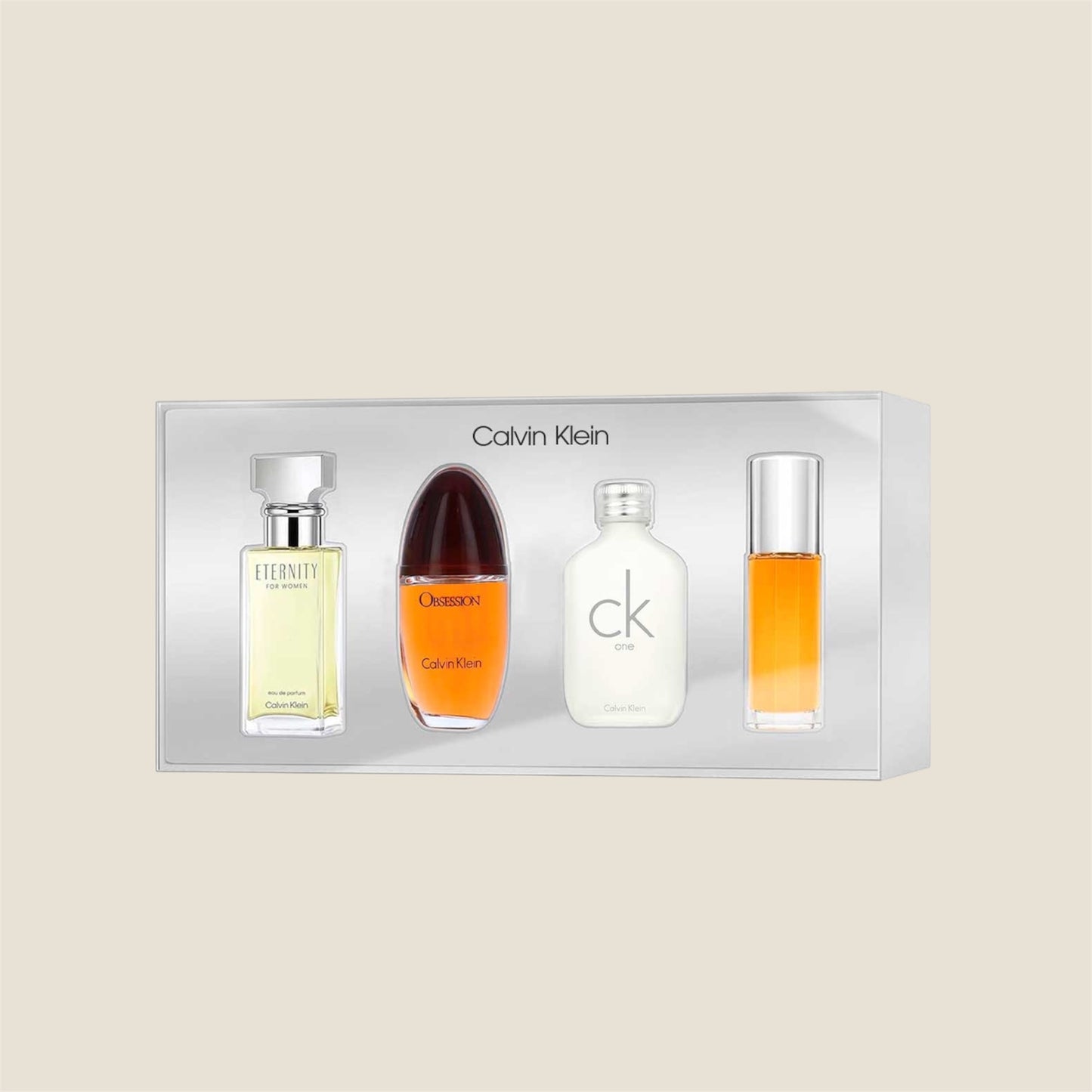 CALVIN KLEIN SET DE 4 PIEZAS MINIATURA -0052-