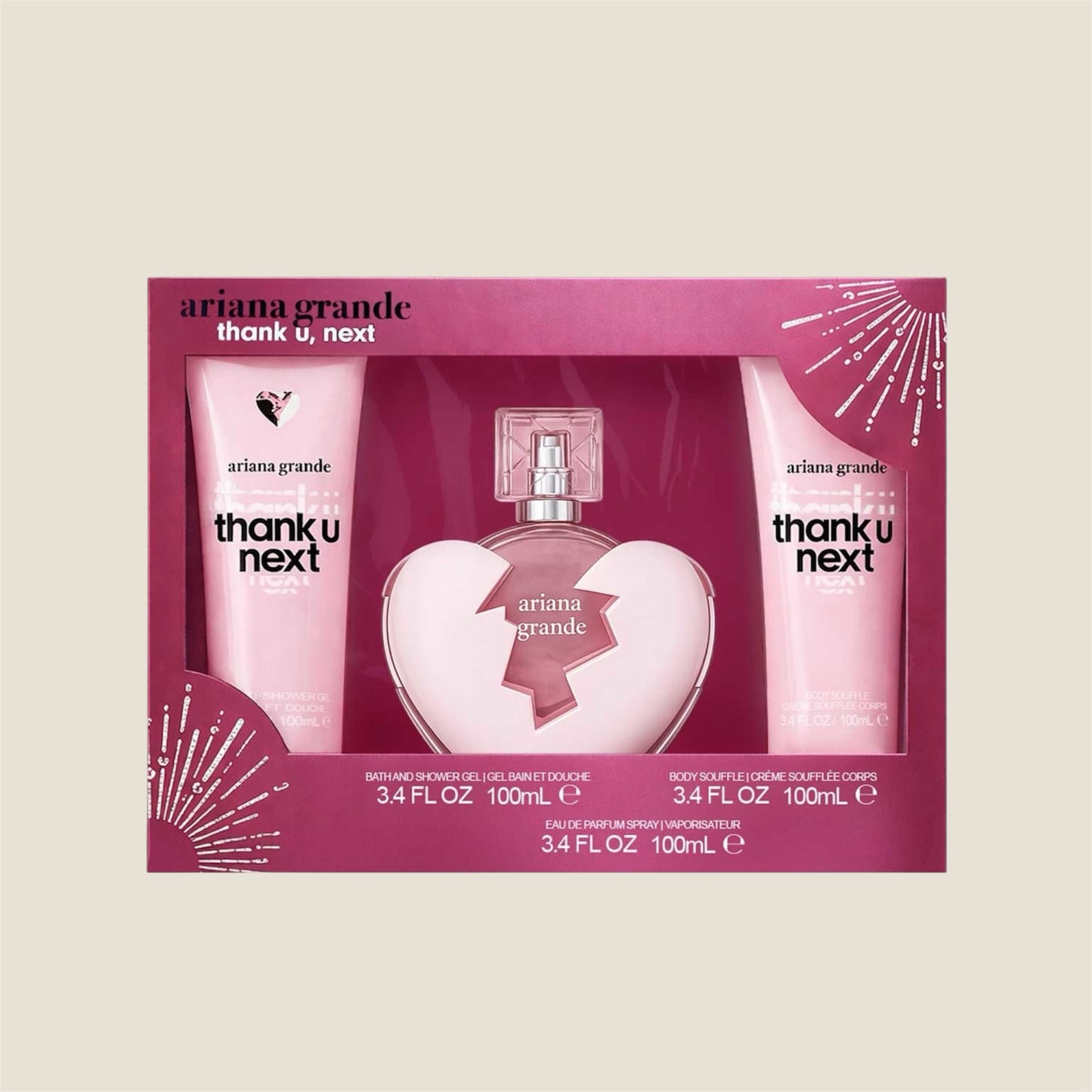 ARIANA GRANDE THANK U, NEXT EDP MUJER SET -0082 -