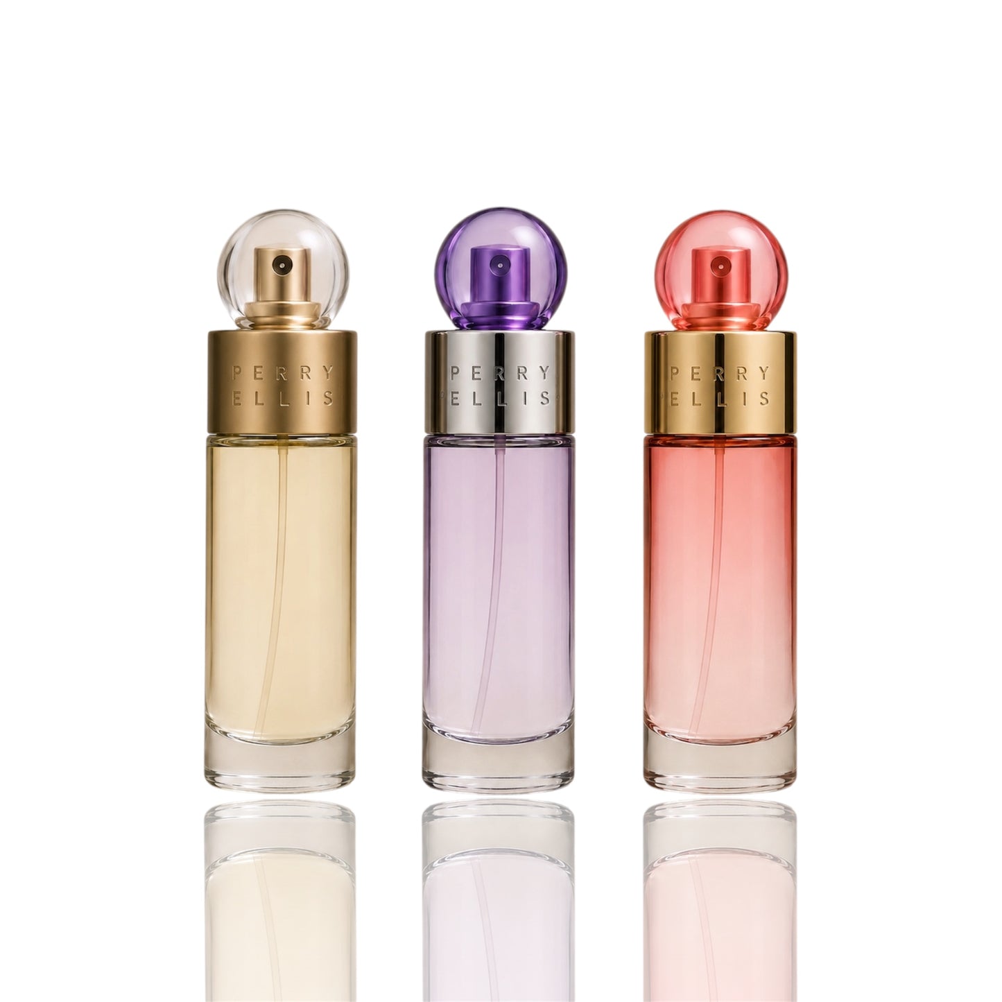 PERRY ELLIS SET 3 PIEZAS 30ml EDT + 360 PURPLE EDP 30ml + 360 CORAL 30ml EDP -0048-