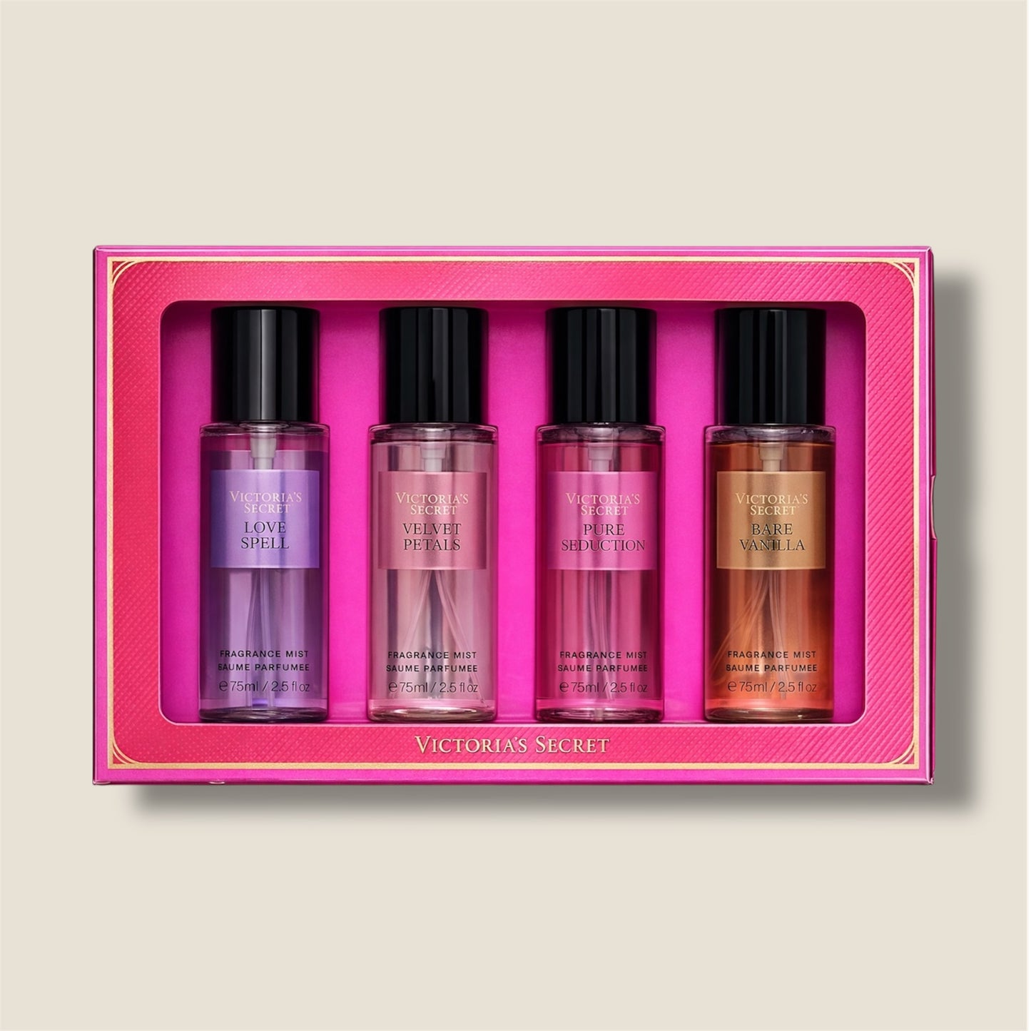 VICTORIA SECRET SET 4 MINIS FRAGRANCE MIST -084- ENVÍO INMEDIATO